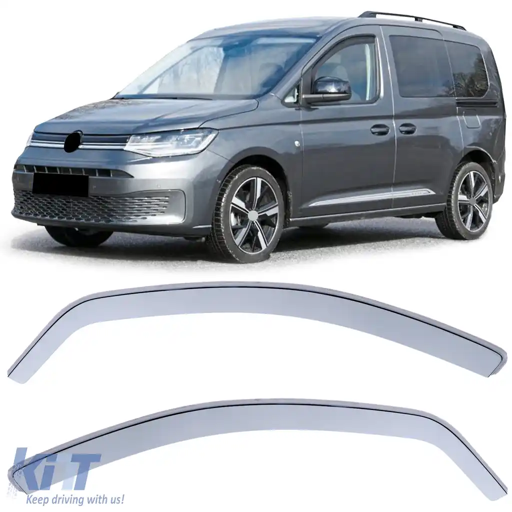 Deflector de vânt, deflector de ploaie, protecție împotriva vântului, transparent, potrivit pentru VW Caddy 5 SB din 20