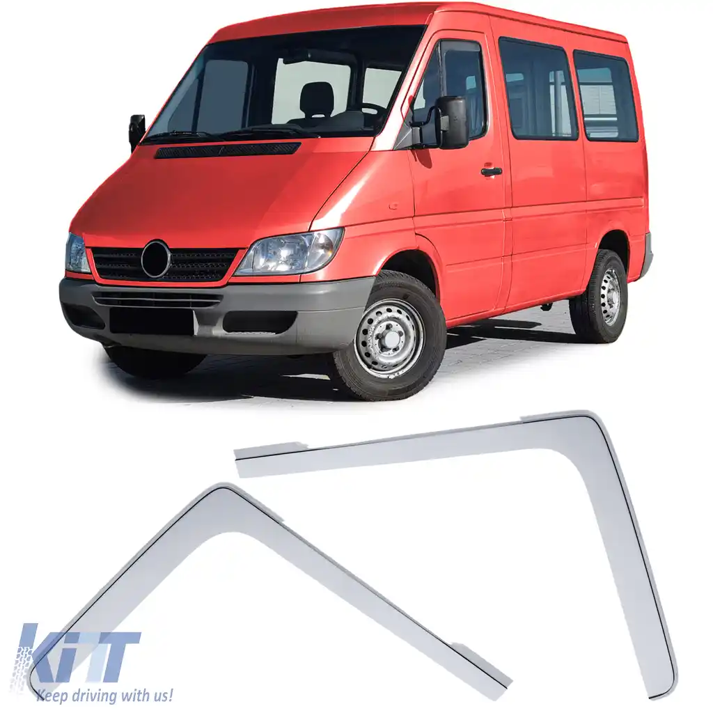 image-4-Deflector de vânt, protecție împotriva ploii, protecție împotriva vântului, transparent, suitable for Mercedes Sprinter W901 - W905 95-05