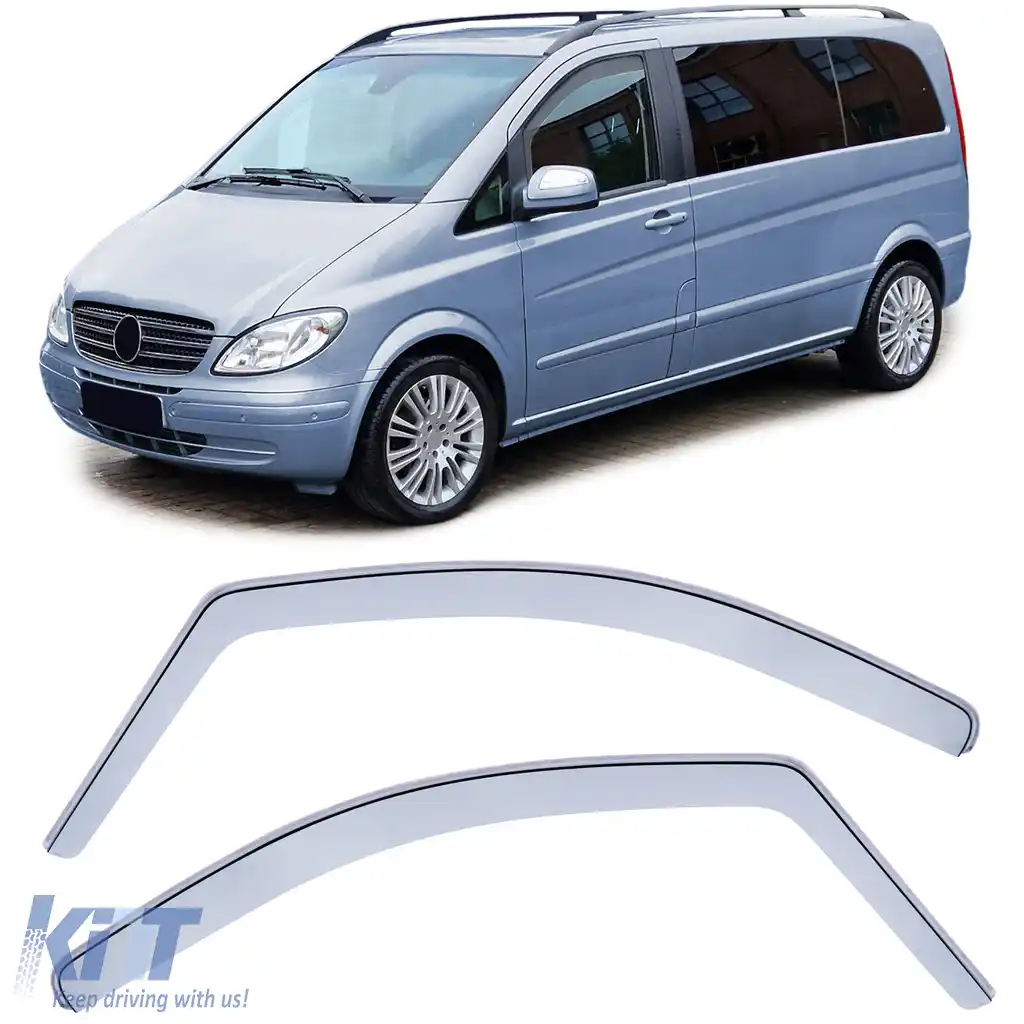 Deflector de vânt, protecție împotriva ploii, parbriz clar, potrivit pentru Mercedes Vito Viano W639 03-13