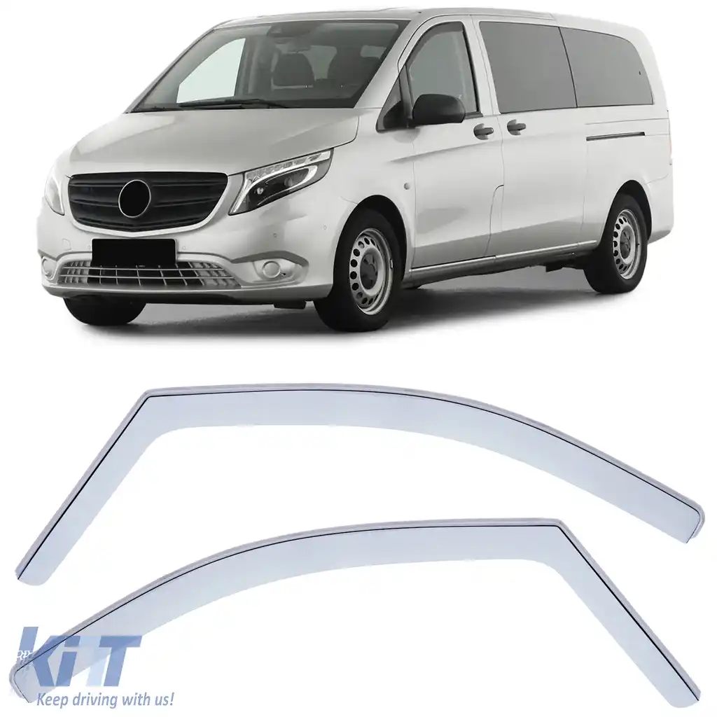 Deflector de vânt protecție împotriva ploii transparent pentru Mercedes V-Class Vito W639/2 W447 din 14