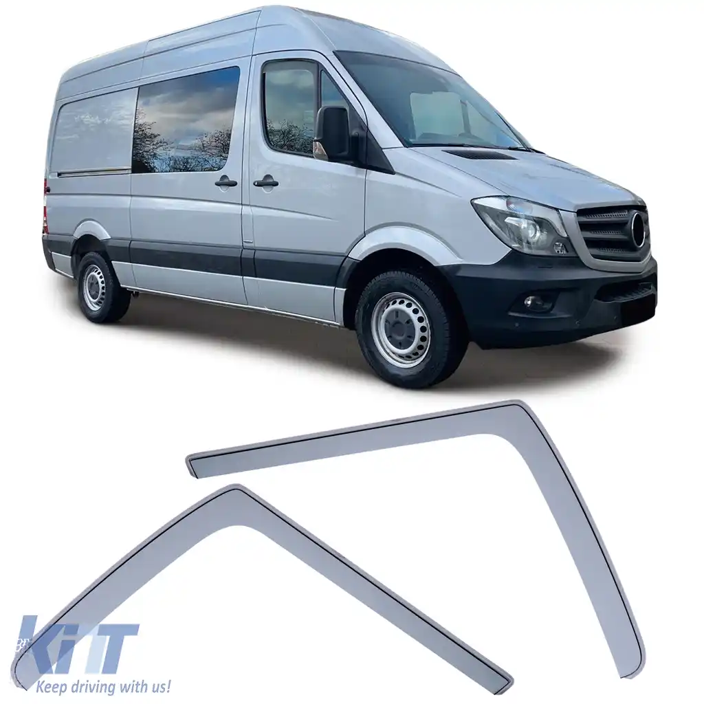 image-17-Deflector de vânt, protecție împotriva ploii, protecție împotriva vântului, negru, potrivit pentru Mercedes Sprinter W906 06-18
