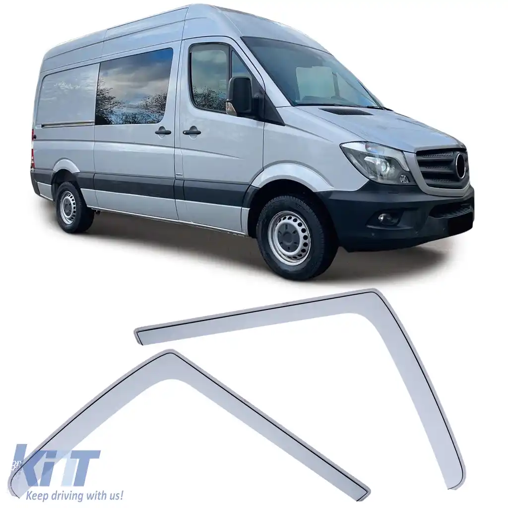 Deflector de vânt, protecție împotriva ploii, protecție împotriva vântului, transparent, potrivit pentru Mercedes Sprinter W906 06-18