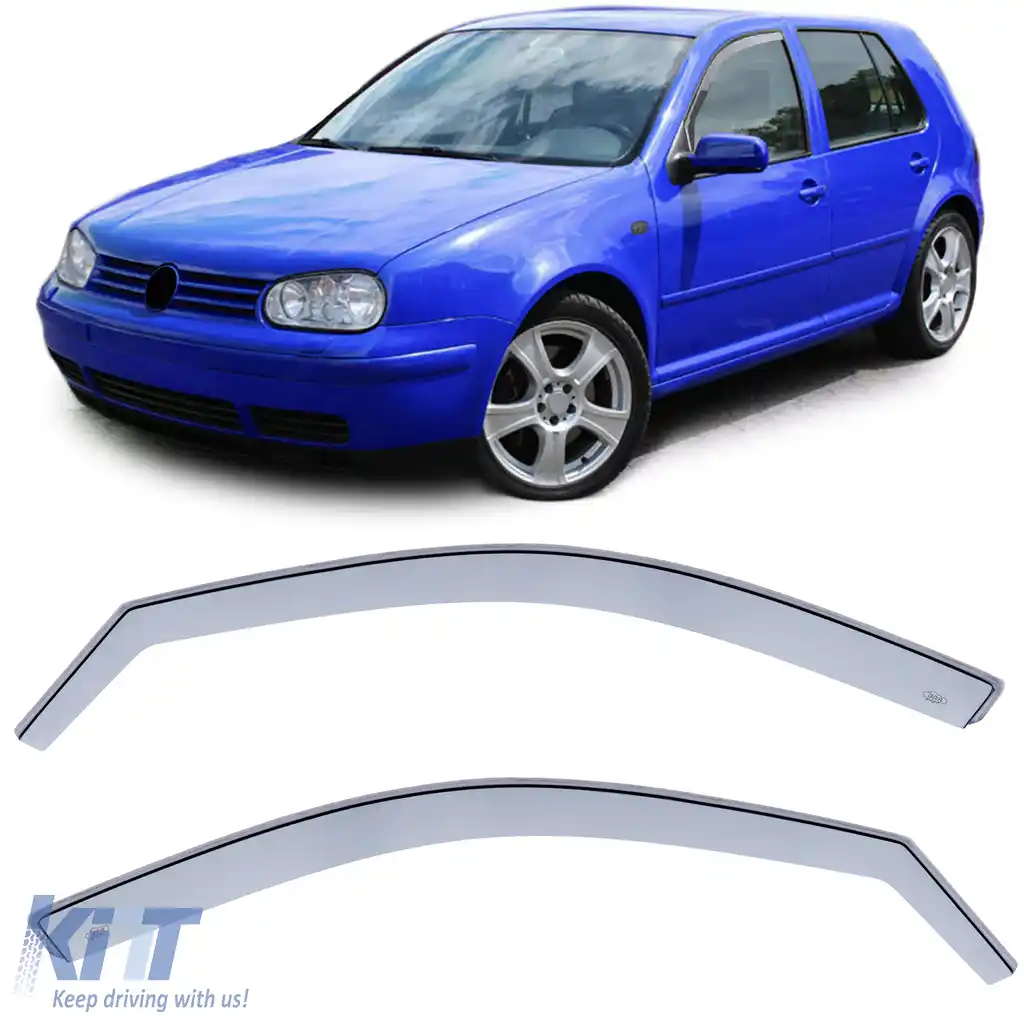 Deflector de vânt, protecție împotriva ploii, protecție împotriva vântului, transparent, potrivit pentru VW Golf 4 97-06 5 uși