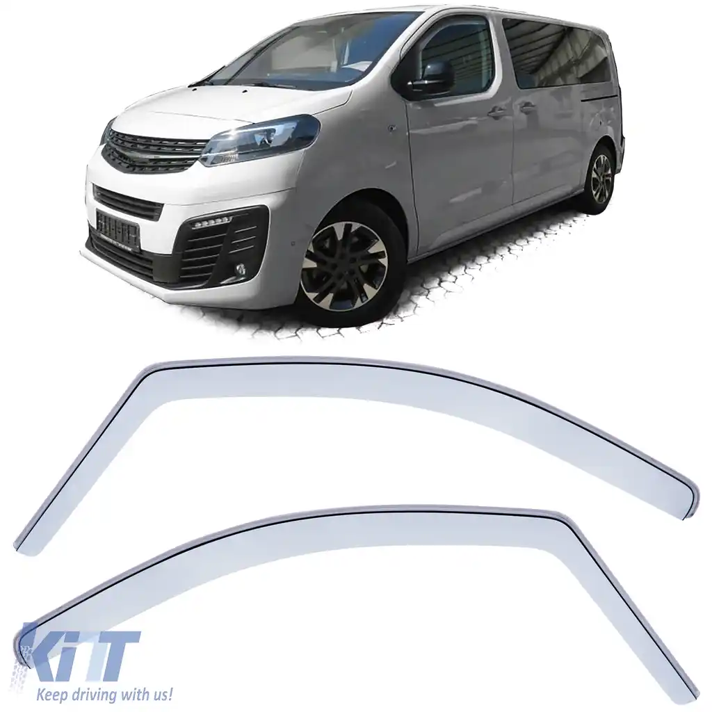 Deflector de vânt, protecție împotriva ploii, protecție împotriva vântului, transparent, potrivit pentru Vivaro Zafira Life din 19