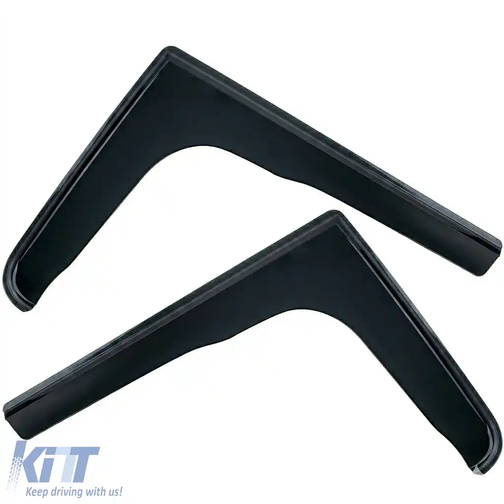 Deflector de vânt, protecție împotriva ploii, 2 piese, negru fumuriu, potrivit pentru Ford Transit 2006-2014-image-6259050