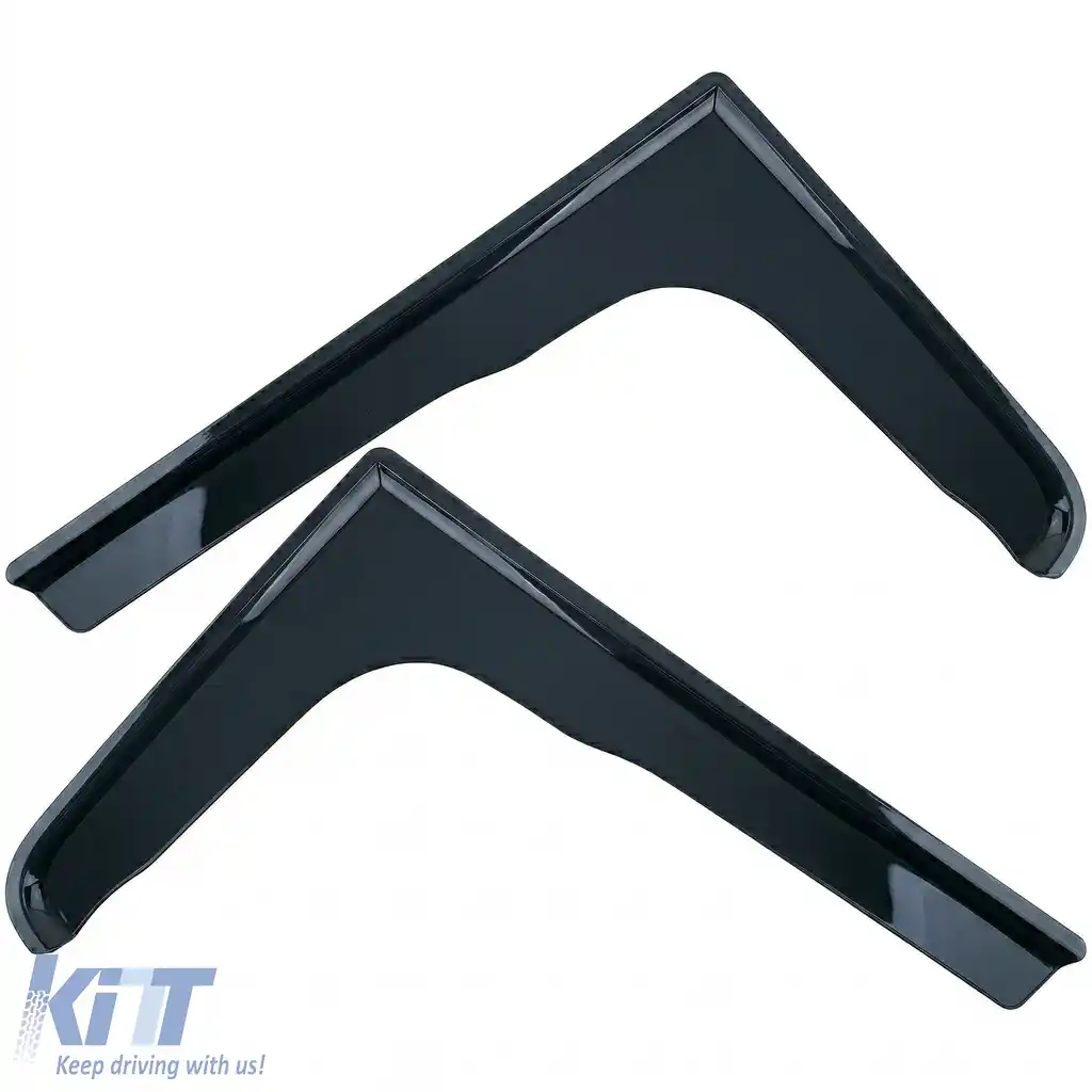 Deflector de vânt, protecție împotriva ploii, 2 piese, negru fumuriu, potrivit pentru Ford Transit 2006-2014-image-6259051