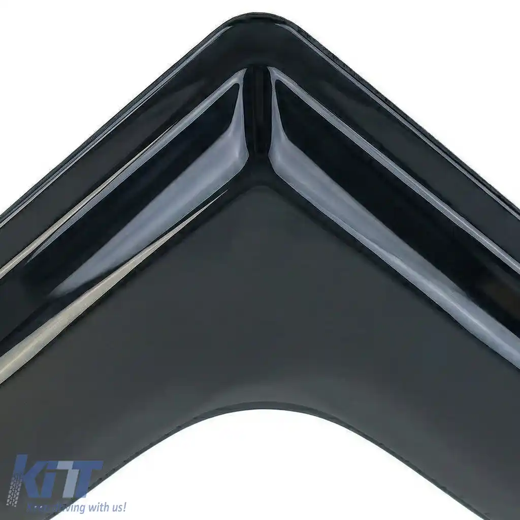 Deflector de vânt, protecție împotriva ploii, 2 piese, negru fumuriu, potrivit pentru Ford Transit 2006-2014-image-6259053