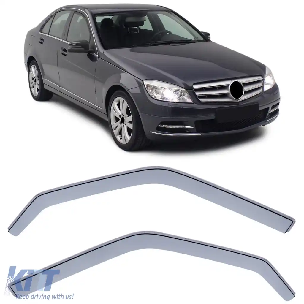 Deflector de vânt, protecție împotriva ploii, fum negru, potrivit pentru Mercedes C-Class W204 S204 07-14