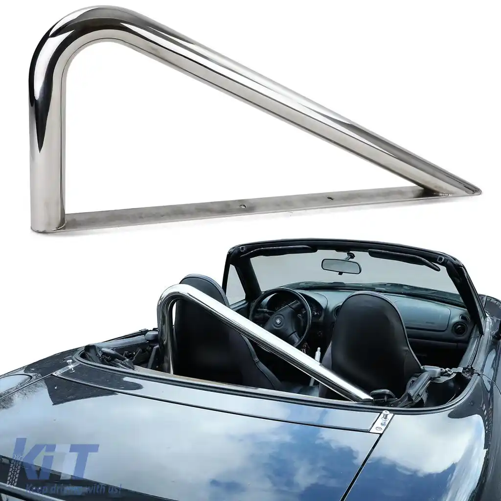 Design bar Roadster bar din oțel inoxidabil lustruit, potrivit pentru Mazda MX5 Miata NA NB 89-05