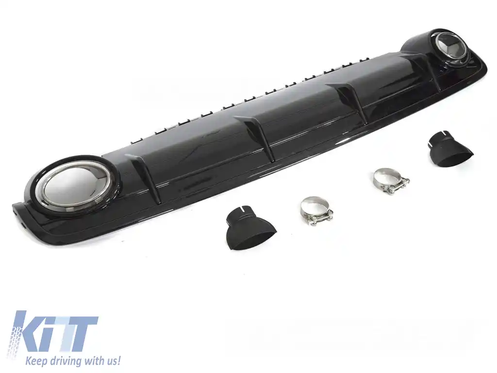 DIFFUZOR DUBLE EXHAUST SPORT STIL potrivit pentru AUDI Q7 4M 15-19