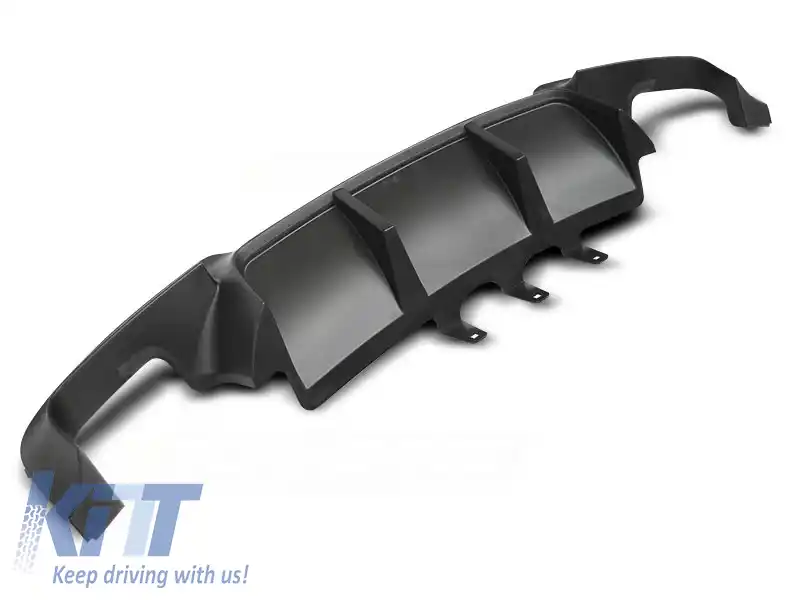 DIFFUZOR SPORT STIL DUBLU IESIRE DUBLU TĂVĂLIT potrivit pentru BMW F10 / F11