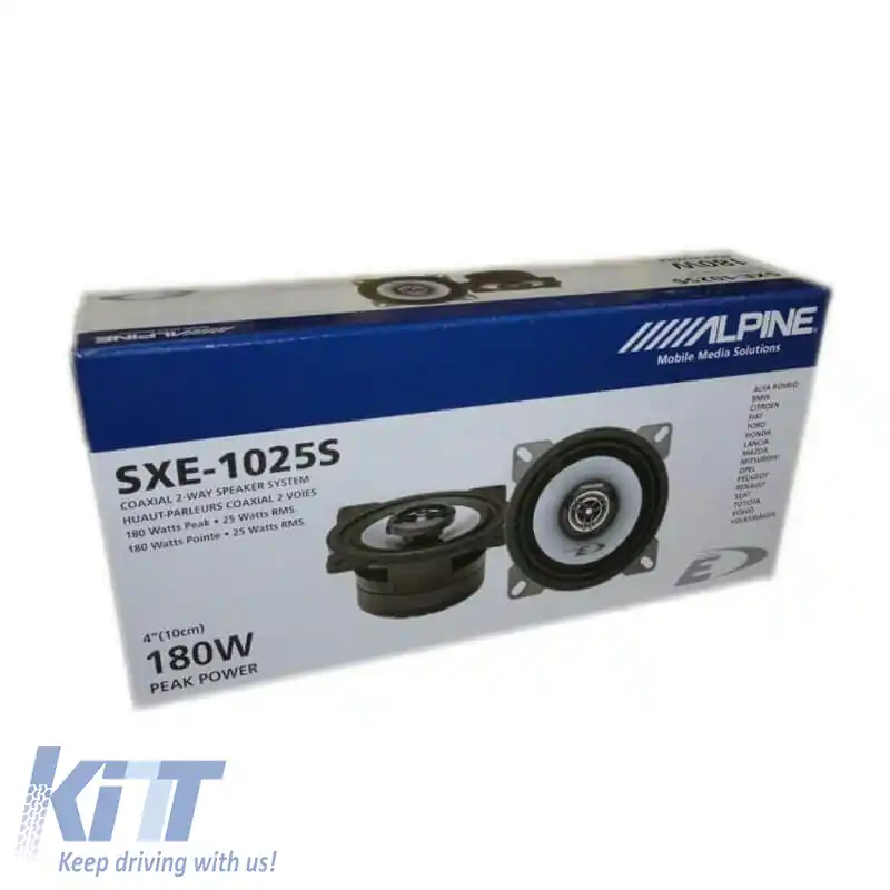 Difuzoare auto Alpine SXE-1025S Component 4''/10cm 180w Peak 25w RMS 2 căi 2 buc-image-6315813