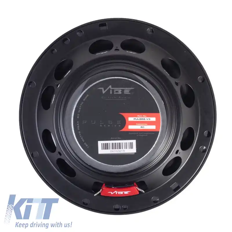 Difuzoare auto Vibe Pulse 6-V3 6.5''/16.5cm 180w vârf 60w RMS 2 căi pereche 2 bucăți-image-6301280