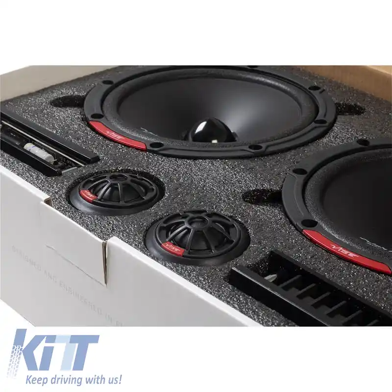 Difuzoare auto Vibe Slick 6SQC-V9 Component 6.5''/16.5cm 300w vârf 100w RMS set 2 căi 6 piese-image-6301246