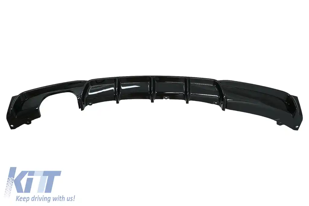 Difuzor Bara Evacuare Stanga compatibil cu BMW Seria 3 F30 F31 (2011-up) M Performance Design Negru Lucios