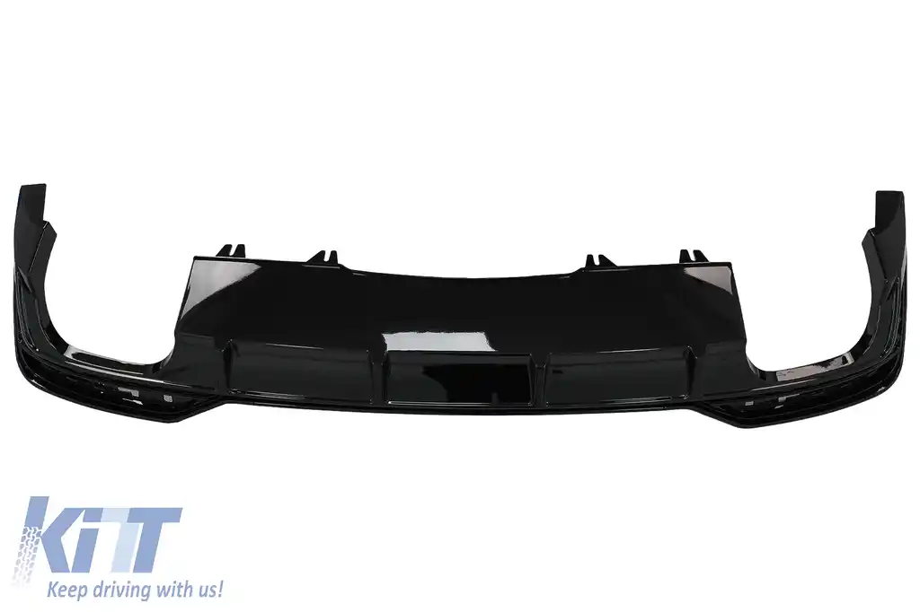 Difuzor Bara Spate compatibil cu Audi A5 F5 Facelift S-Line (2020-) Negru Lucios-image-6091589