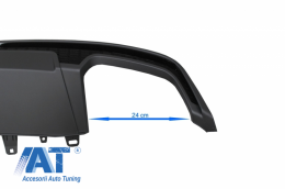 Difuzor Bara Spate compatibil cu AUDI A7 4G Facelift (2015-2018) S7 Design-image-6046429