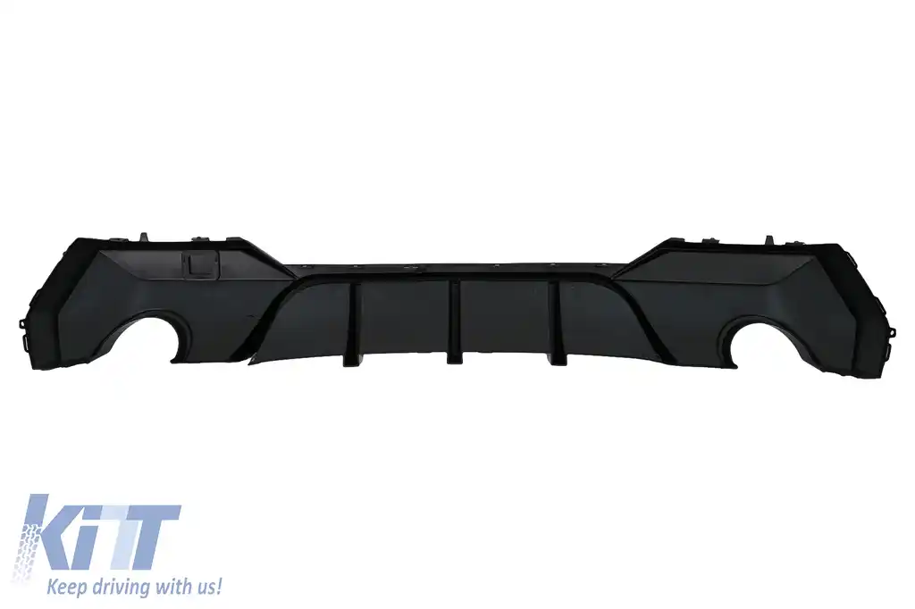 Difuzor Bara Spate compatibil cu BMW 4 Series G22 G23 M Sport (2020-up) Negru Lucios-image-6105535