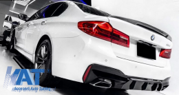 Difuzor Bara Spate compatibil cu BMW Seria 5 G30 G31 (2017+) M5 Design Negru Lucios-image-6043641
