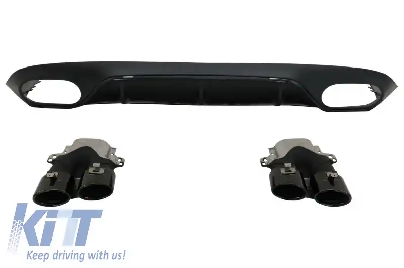 Difuzor Bara Spate compatibil cu Mercedes E-Class C238 A238 AMG Sport Line Coupe Cabrio (2016-2019) E53 Night Package Design