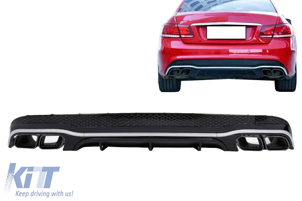 Difuzor Bara Spate compatibil cu Mercedes E-Class C207 Coupe A207 Cabriolet Facelift (2013-2017) E63 Design-image-6101156