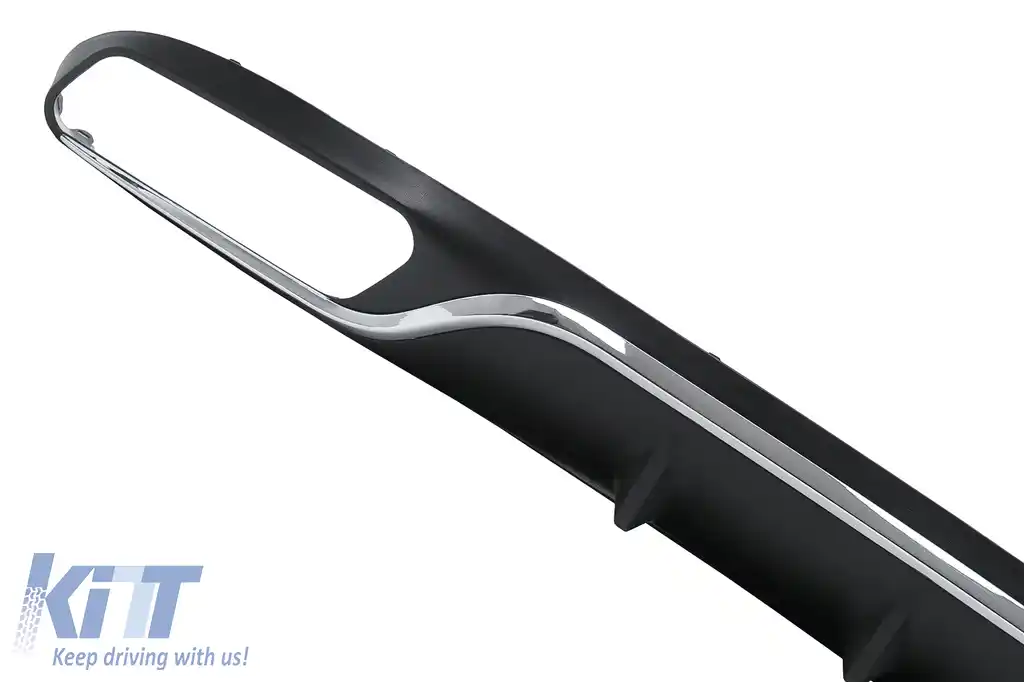 Difuzor Bara Spate compatibil cu Mercedes E-Class W213 S213 Standard (2016-2019) E63 Design Crom-image-6111993