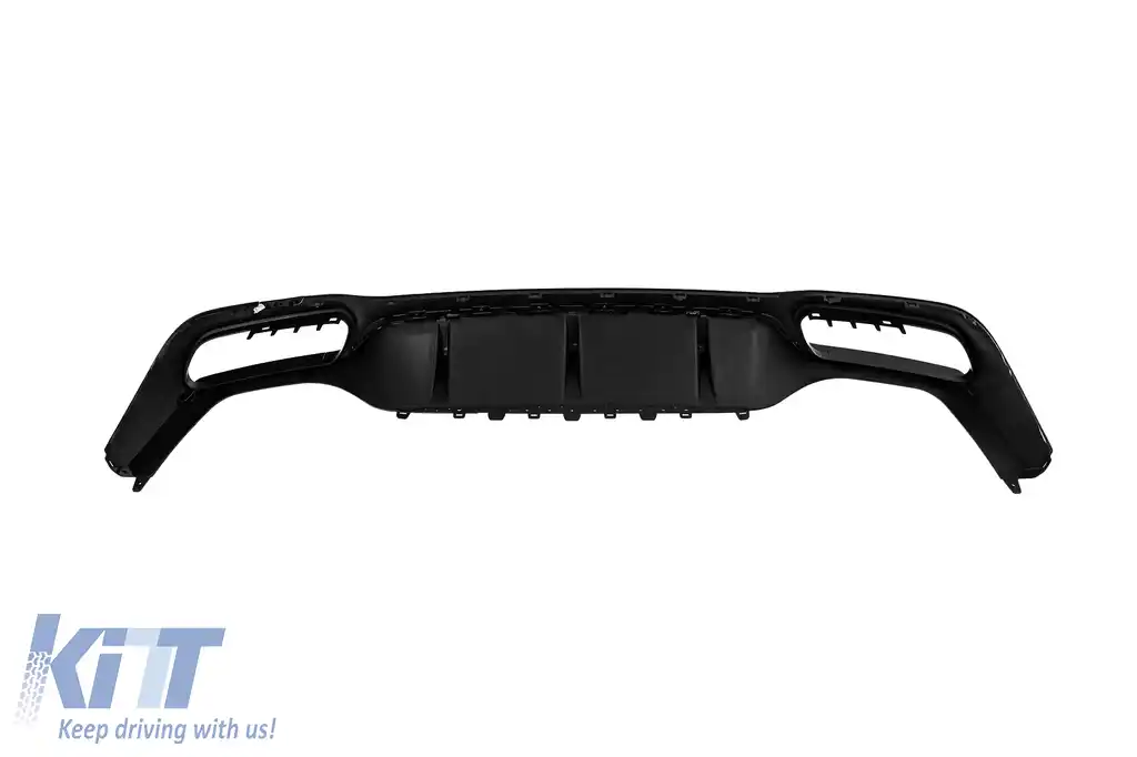 Difuzor Bara Spate compatibil cu Mercedes E-Class W213 S213 Sport Line (2016-2019) Negru Lucios-image-6126958