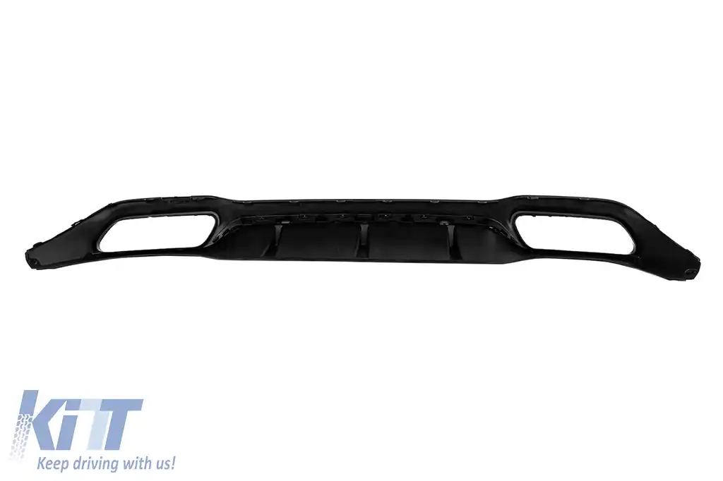 Difuzor Bara Spate compatibil cu Mercedes E-Class W213 S213 Sport Line (2016-2019) Negru Lucios-image-6126959