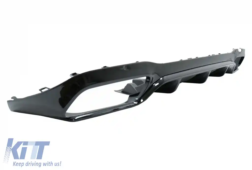 Difuzor Bara Spate compatibil cu Mercedes E-Class W213 (2016-2019) E63 Design Negru Lucios-image-6328480