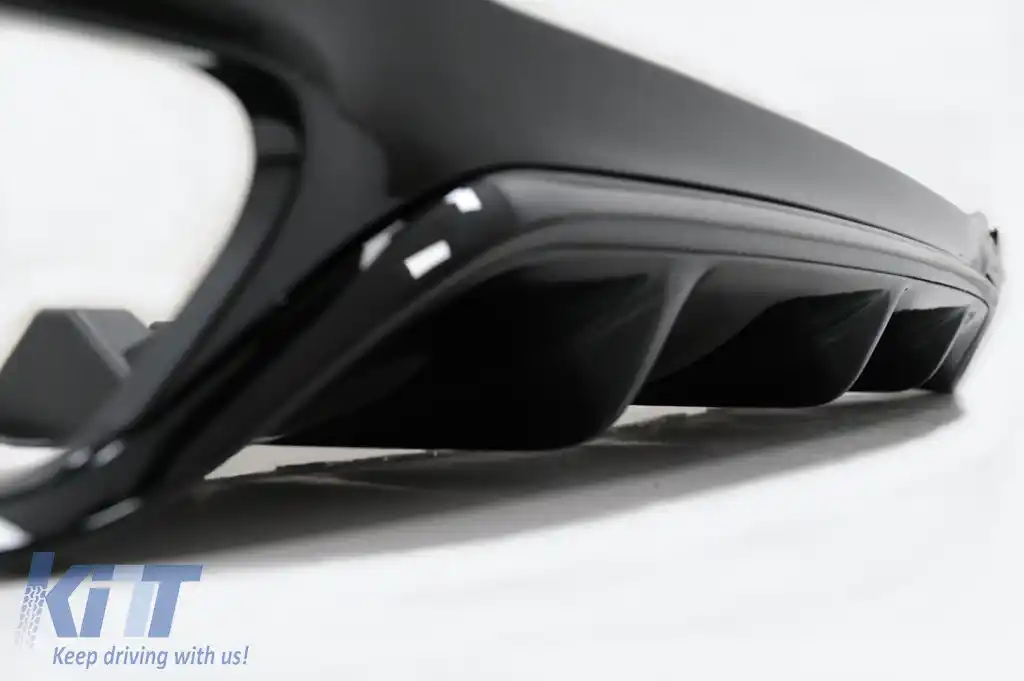 Difuzor Bara Spate compatibil cu Mercedes E-Class W213 (2016-2019) E63 Design Negru Lucios-image-6328481