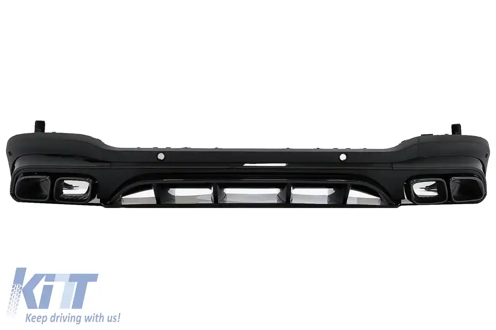 Difuzor Bara Spate compatibil cu Mercedes GLC X253 SUV (2020+) GLC63 Evacuari Negre Night Package Design