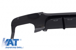 Difuzor Bara Spate Cu Dubla Evacuare compatibil cu BMW E90 3 Series M Performance Design (2004-2012)-image-6010587