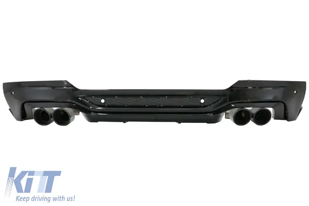 Difuzor Bara Spate cu Evacuare Dubla compatibil cu BMW X4 G02 (2018-up) M Sport