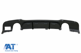 Difuzor Bara Spate Cu Evacuare Dubla Simpla compatibil cu BMW Seria 3 E90 E91 (2004-2012) M Performance Design-image-6067888