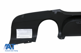 Difuzor Bara Spate Cu Evacuare Dubla Simpla compatibil cu BMW Seria 3 E90 E91 (2004-2012) M Performance Design-image-6067889