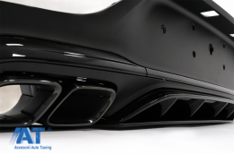 Difuzor Bara Spate cu Evacuari Negre compatibil cu Mercedes GLC Coupe Facelift C253 (2020-up) GLC3 Design Night Package-image-6084507