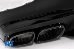 Difuzor Bara Spate cu Evacuari Negre compatibil cu Mercedes GLC Coupe Facelift C253 (2020-up) GLC3 Design Night Package-image-6084510