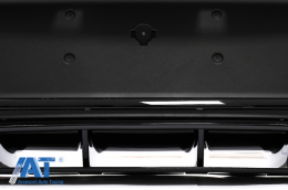 Difuzor Bara Spate cu Evacuari Negre compatibil cu Mercedes GLC Coupe Facelift C253 (2020-up) GLC3 Design Night Package-image-6084513