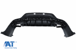 Difuzor Bara Spate cu Evacuari Negre compatibil cu Mercedes GLC Coupe Facelift C253 (2020-up) GLC3 Design Night Package-image-6084515