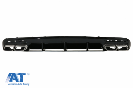 Difuzor Bara Spate cu Grila Centrala Fata compatibil cu Mercedes S-Class C217 Coupe (2014-2017) S63 GT-R Design-image-6069669