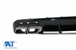 Difuzor Bara Spate cu Grila Centrala Fata compatibil cu Mercedes S-Class C217 Coupe (2014-2017) S63 GT-R Design-image-6069673