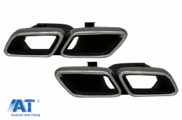 Difuzor Bara Spate cu Grila Centrala Fata compatibil cu Mercedes S-Class C217 Coupe (2014-2017) S63 GT-R Design-image-6069677