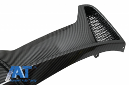 Difuzor Bara Spate Cu O Singura Evacuare compatibil cu BMW 4 Series F32 F33 F36 (2013-2019) Coupe Cabrio M Performance Design Carbon Film Coating-image-6063731