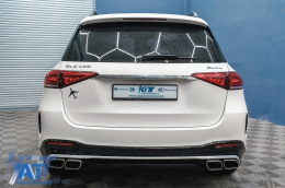 Difuzor Bara Spate cu Ornamente Evacuare Crom compatibil cu Mercedes GLE W167 SUV (2019-Up) GLE 63 Design-image-6089391