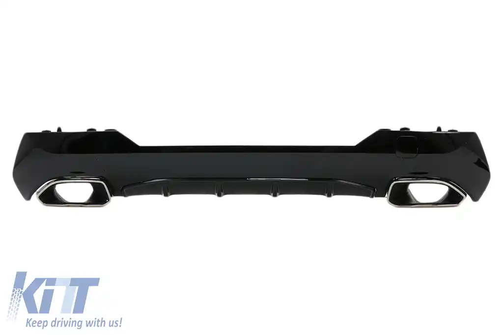 Difuzor Bara Spate cu Ornamente Evacuare Crom compatibil cu BMW 4 Series G22 G23 M Sport (2020-up) M440i Design