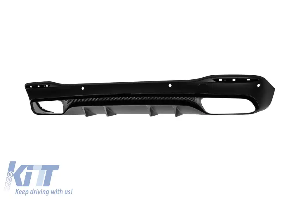 Difuzor Bara Spate cu Ornamente Evacuare Crom compatibil cu Mercedes GLE W167 SUV (2019-Up) GLE53 Design-image-6328308