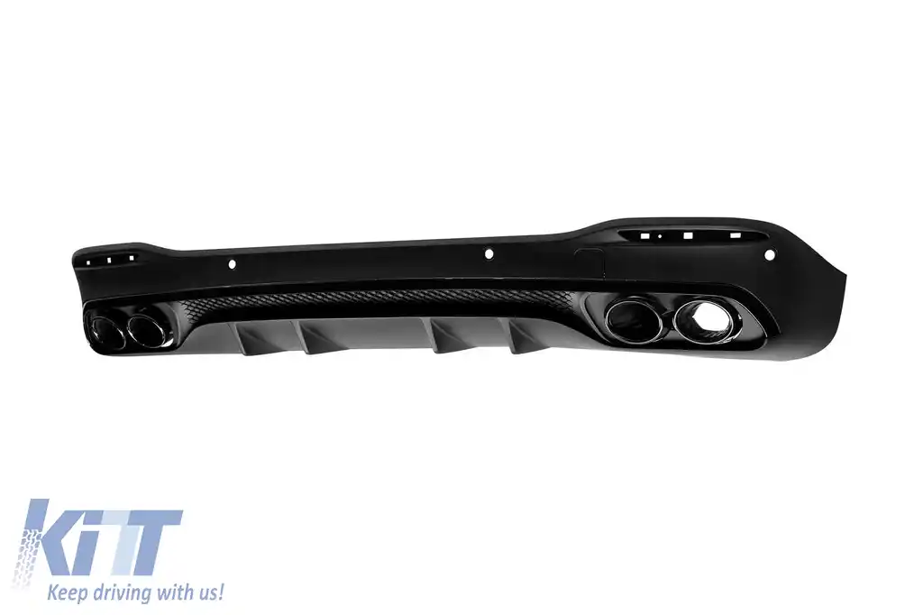 Difuzor Bara Spate cu Ornamente Evacuare Crom compatibil cu Mercedes GLE W167 SUV (2019-Up) GLE53 Design-image-6328310