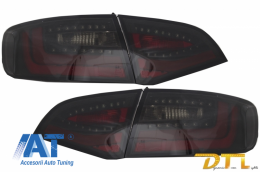 Difuzor Bara Spate cu Ornamente Evacuare si Stopuri LED compatibil cu AUDI A4 B8 Avant Pre Facelift (2008-2011) S4 Design-image-6046339