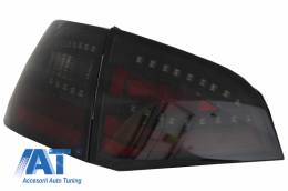 Difuzor Bara Spate cu Ornamente Evacuare si Stopuri LED compatibil cu AUDI A4 B8 Avant Pre Facelift (2008-2011) S4 Design-image-6046341