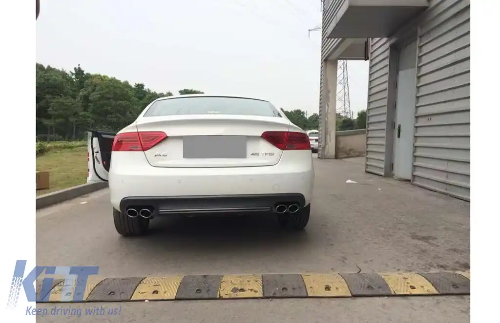 Difuzor Bara Spate cu Ornamente Evacuare compatibil cu Audi A5 8T 2 Usi (2012-2016) S5 Design-image-6126588